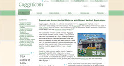 Desktop Screenshot of guggul.com